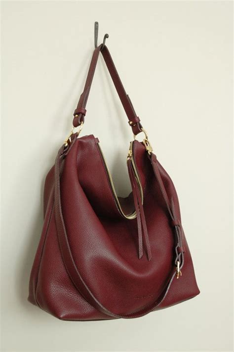 burgundy hobo bag|dark burgundy and blush handbags.